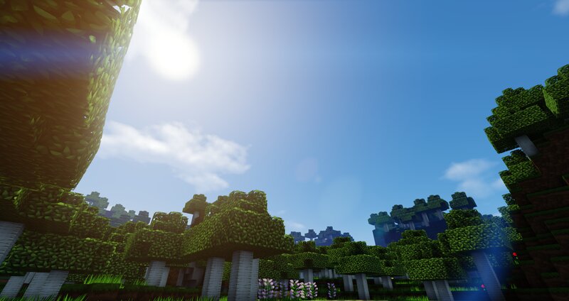 Minecraft Forest Scene — Green