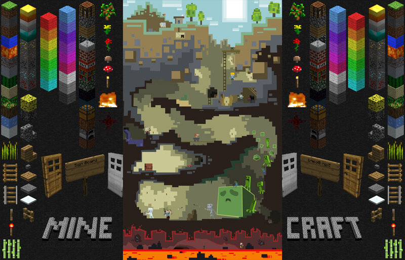 Minecraft Game Scene — Gray