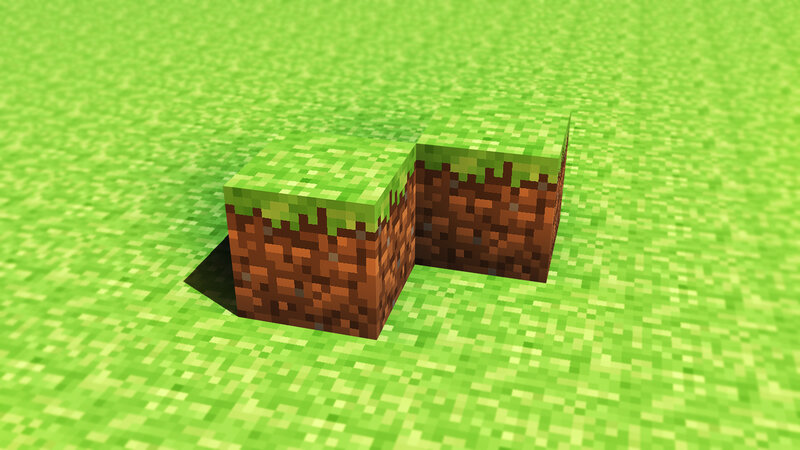 Minecraft grass blocks