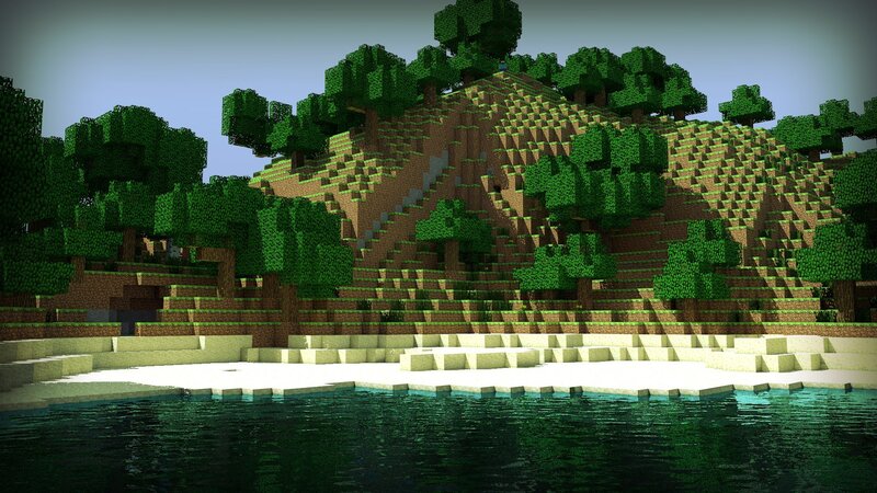 Minecraft Hillside Landscape