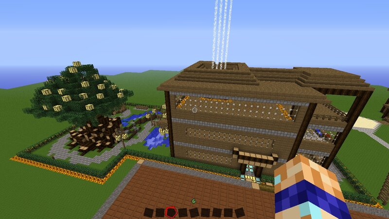 Minecraft House and Tree