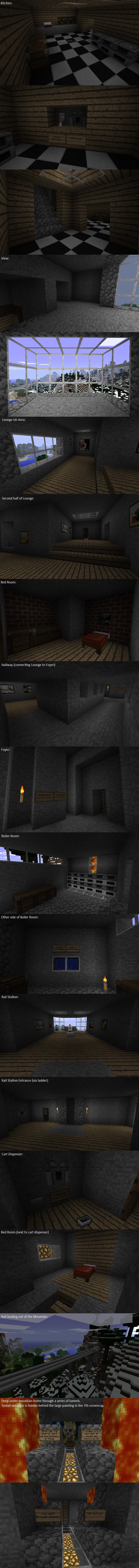 Minecraft house interior tour