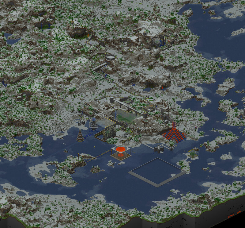 Minecraft island base