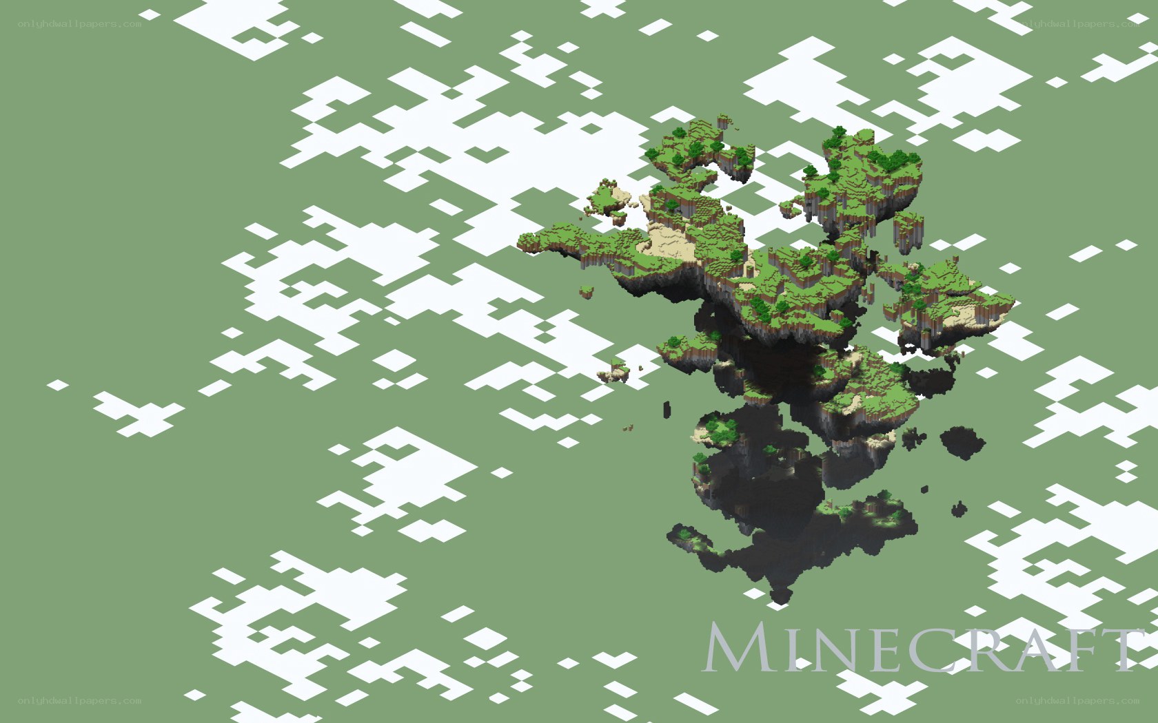Minecraft island world
