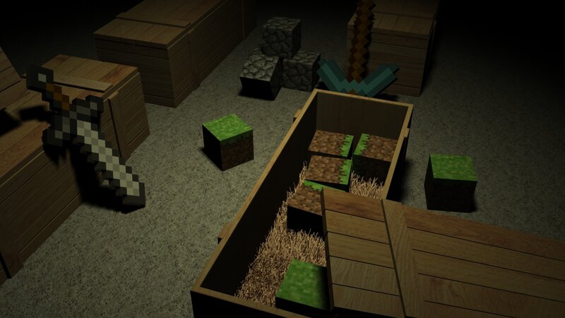 Minecraft Items in Crates