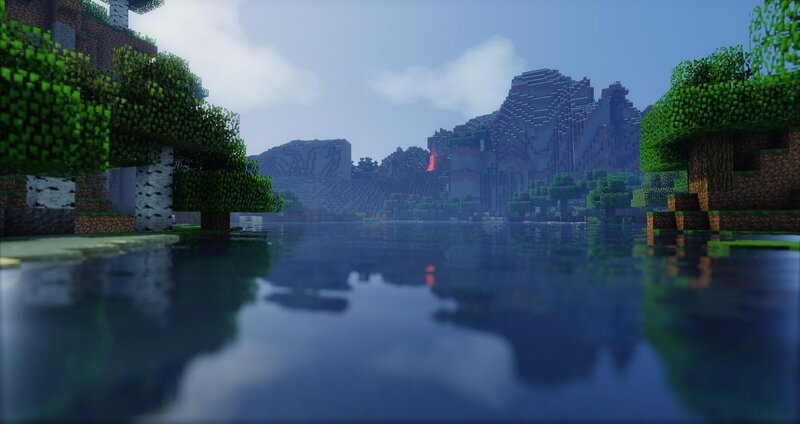 Minecraft Lake Landscape
