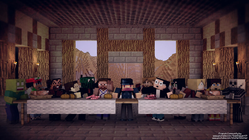 Minecraft Last Supper
