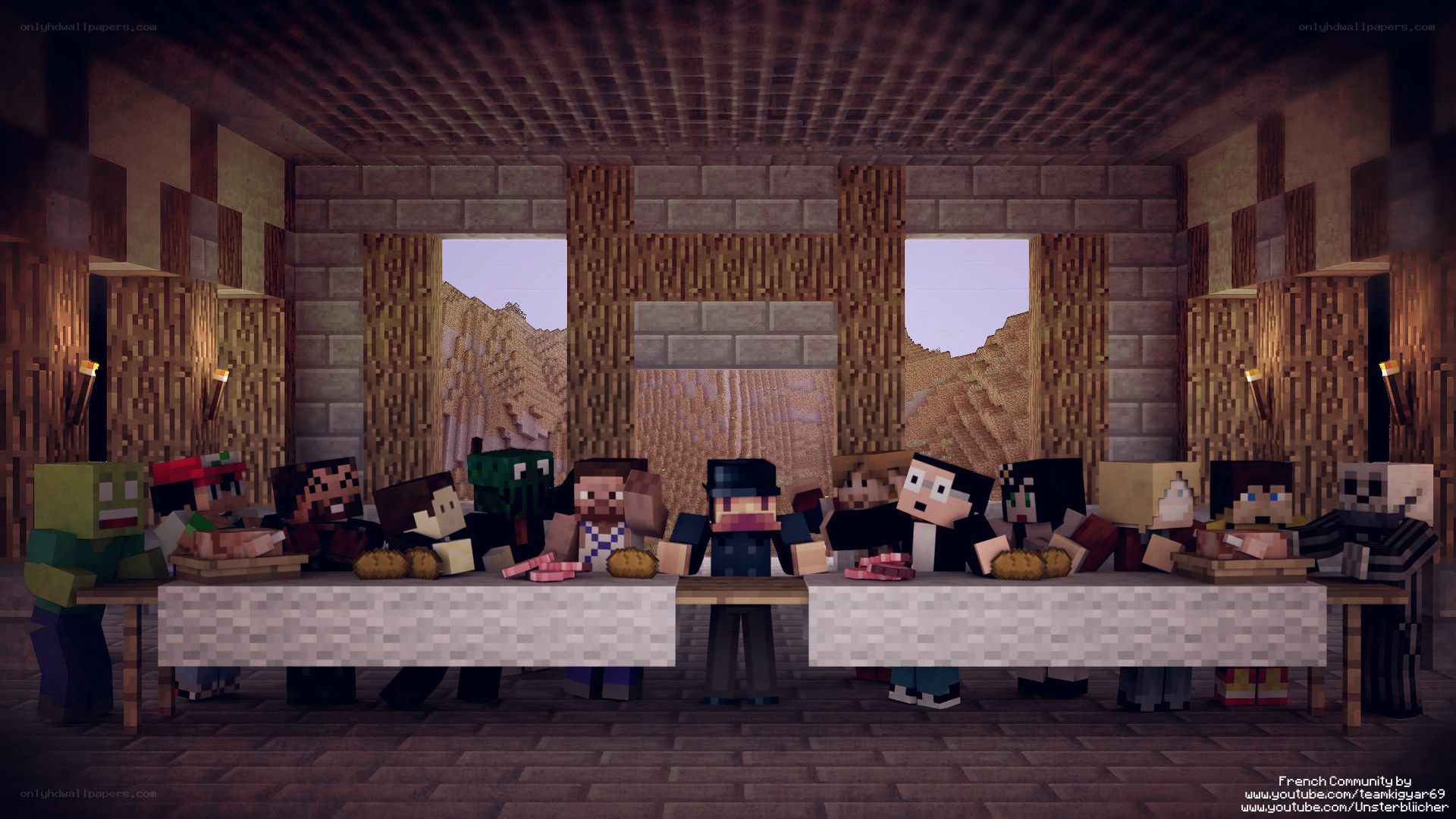 Minecraft Last Supper