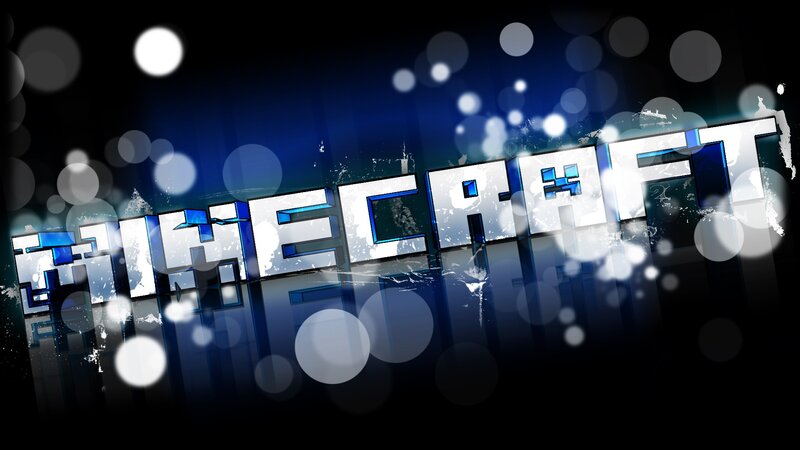 Minecraft Logo — Blue