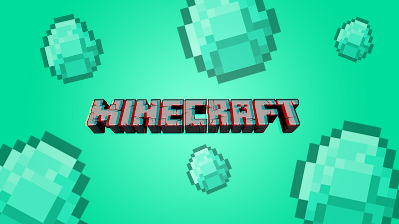 Minecraft Logo — Teal