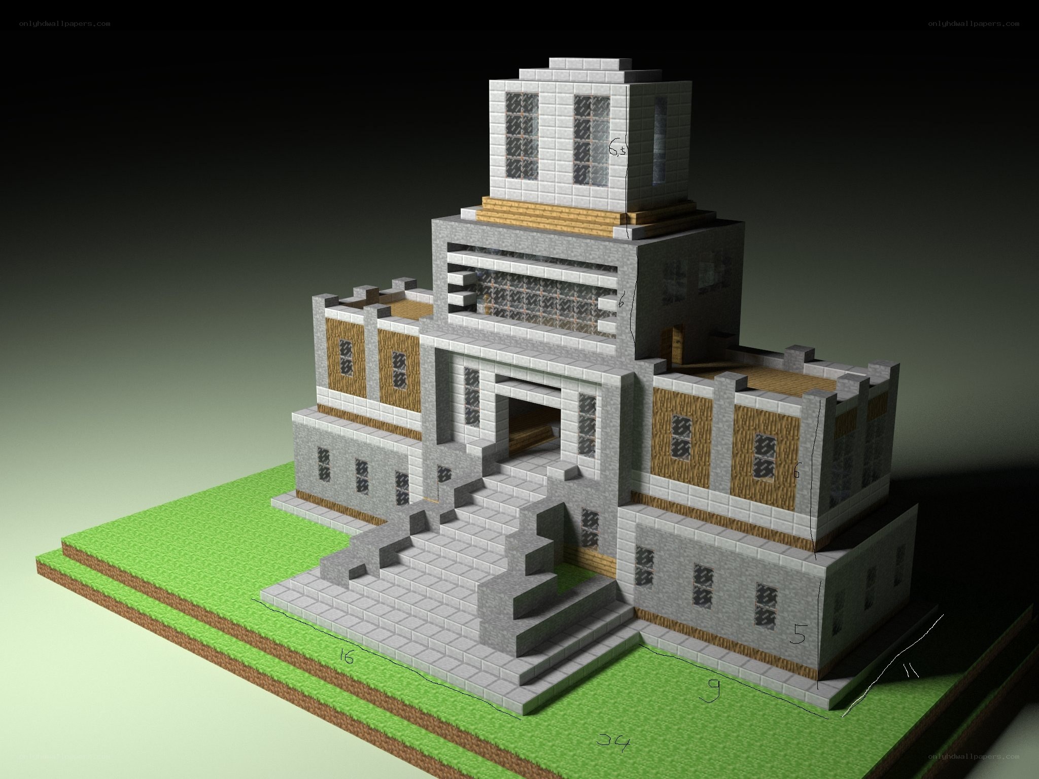 Minecraft modern building