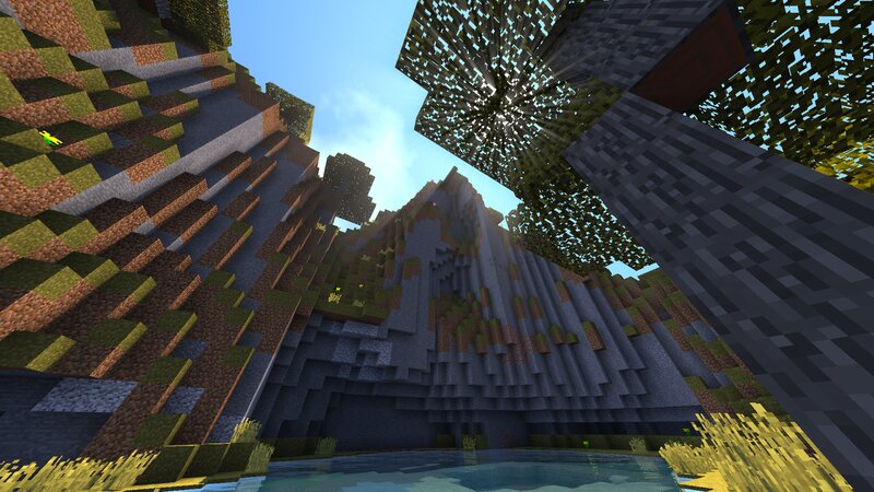Minecraft Mountain Landscape — Green