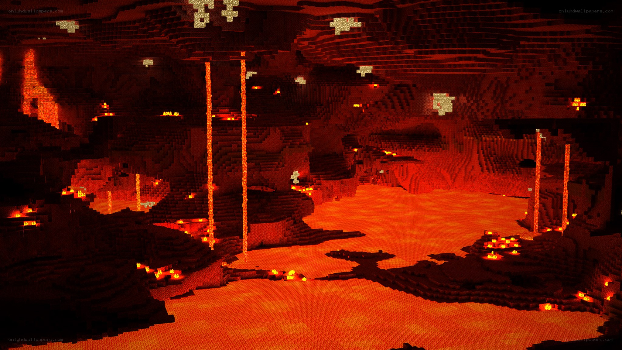 Minecraft Nether cave