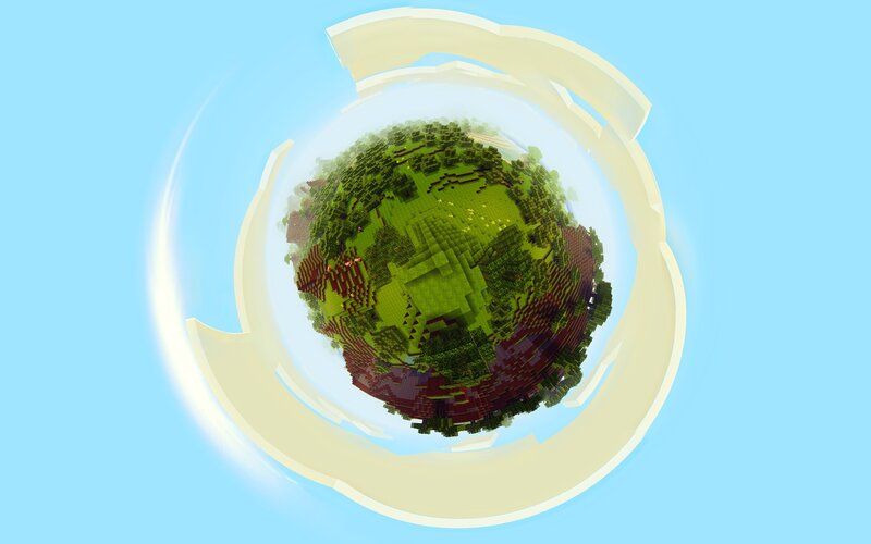 Minecraft planet sphere