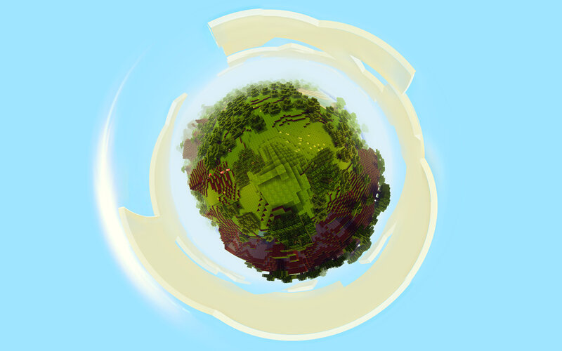 Minecraft planet sphere