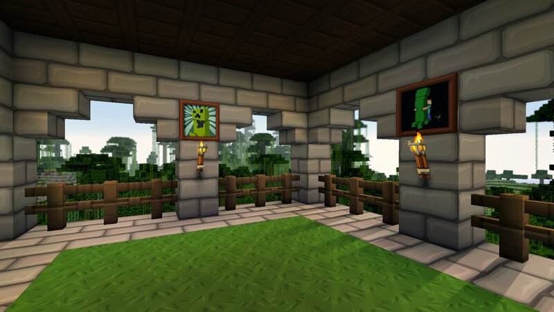 Minecraft Player on Balcony