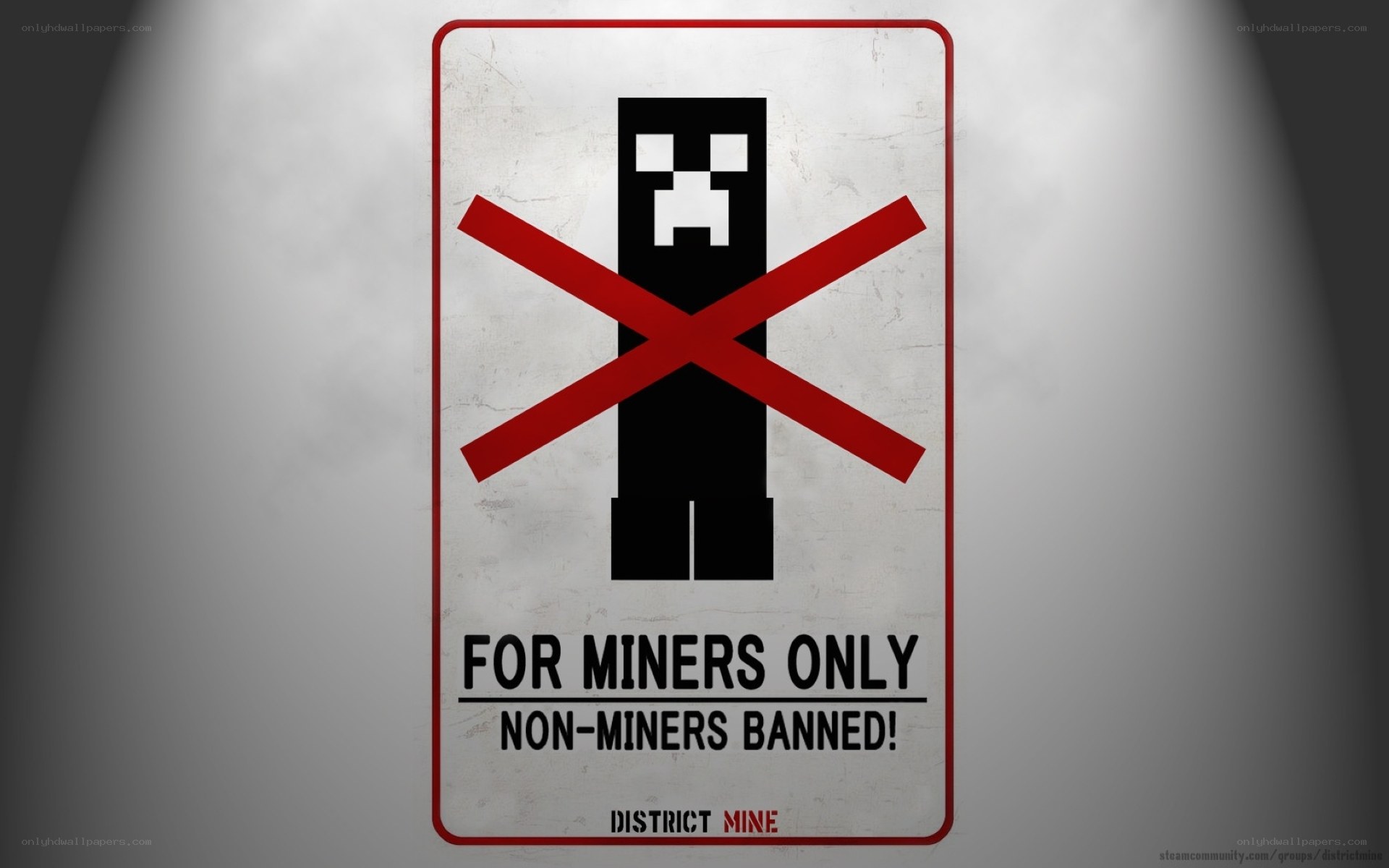 Minecraft sign with banned text