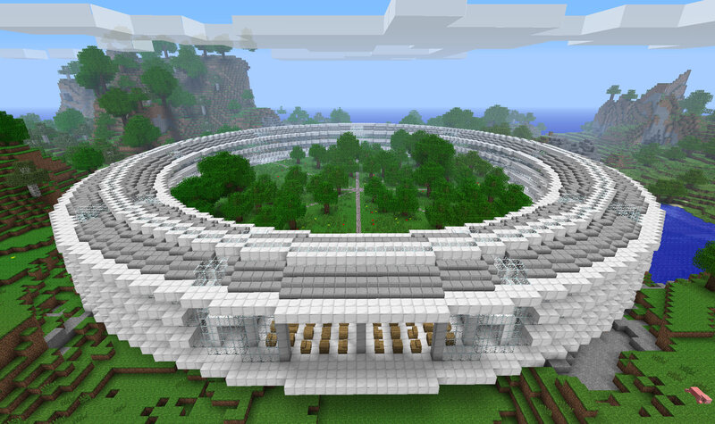 Minecraft stadium structure