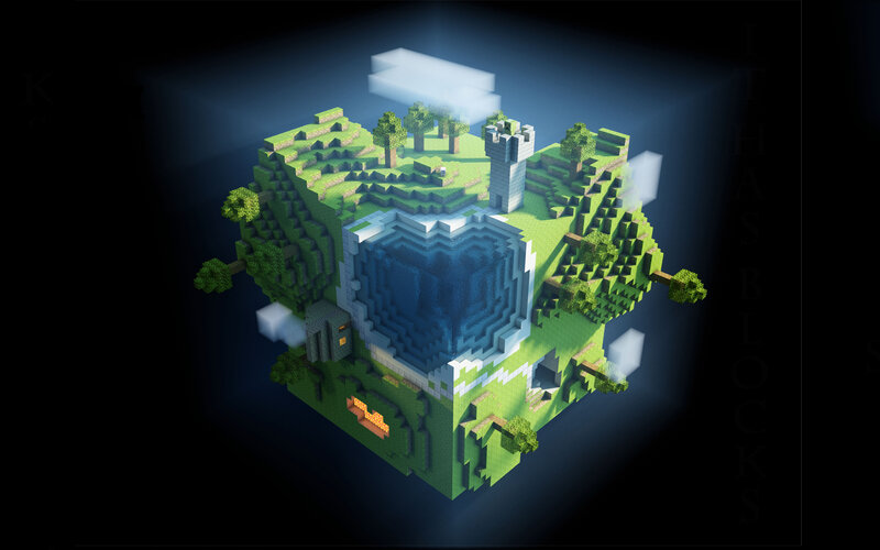 Minecraft-style cube world