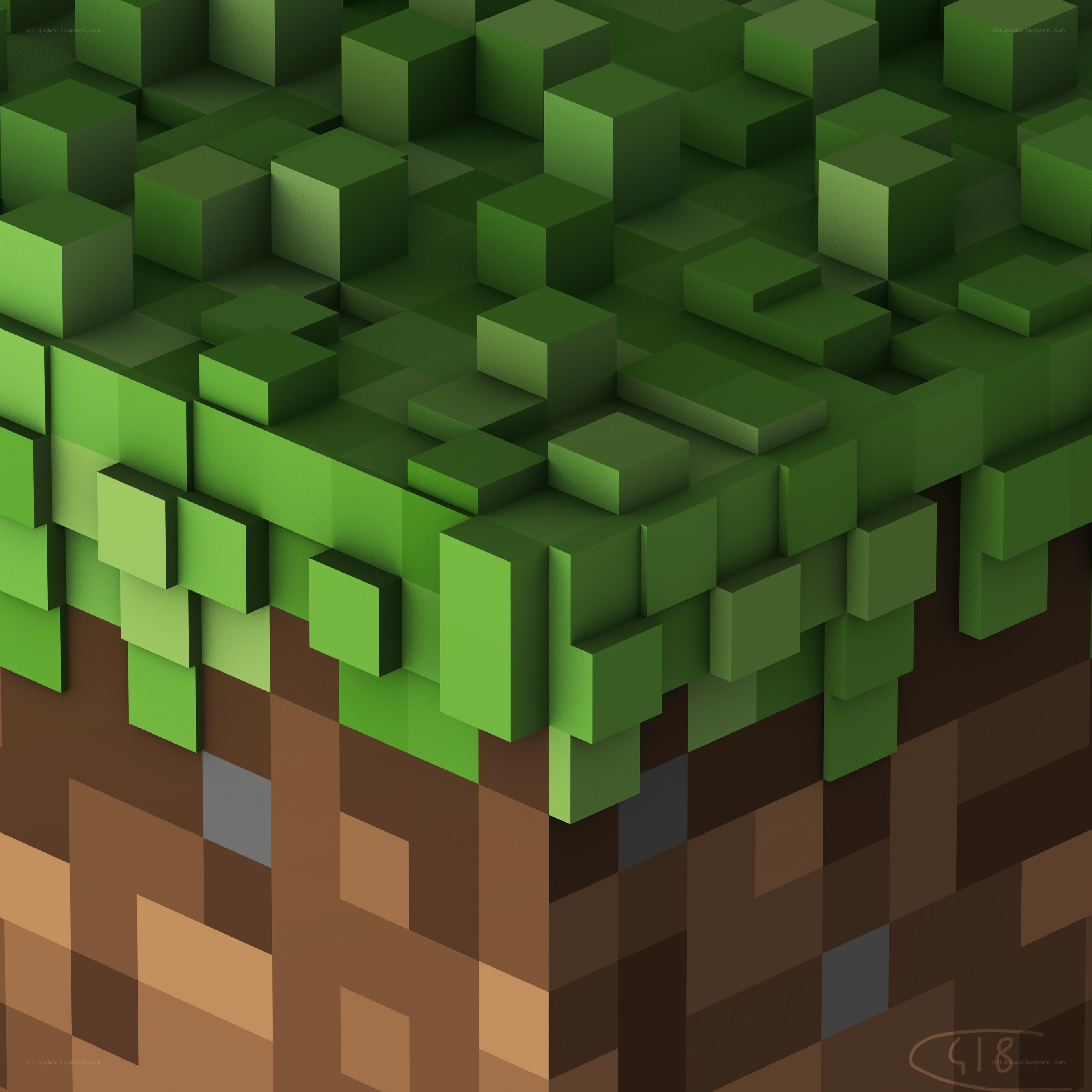 Minecraft-style terrain