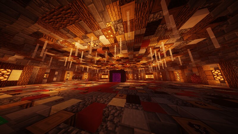Minecraft Temple Interior — Brown