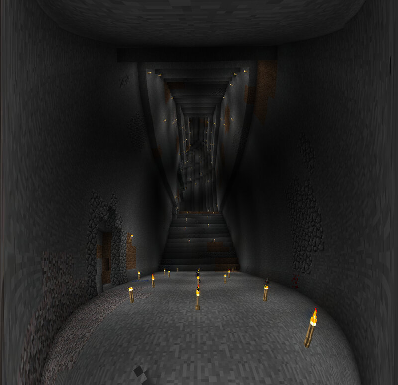 Minecraft underground tunnel
