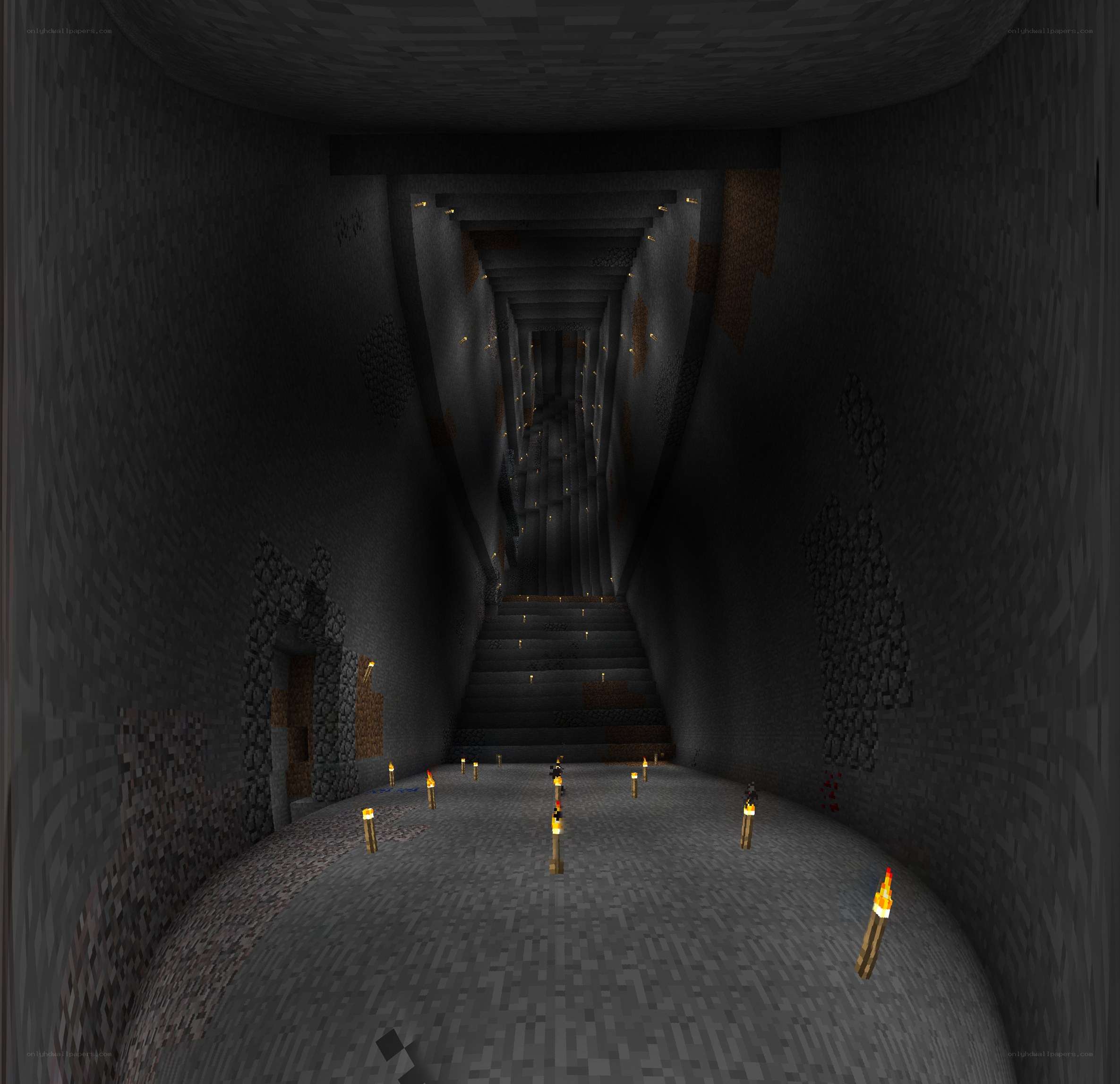 Minecraft underground tunnel