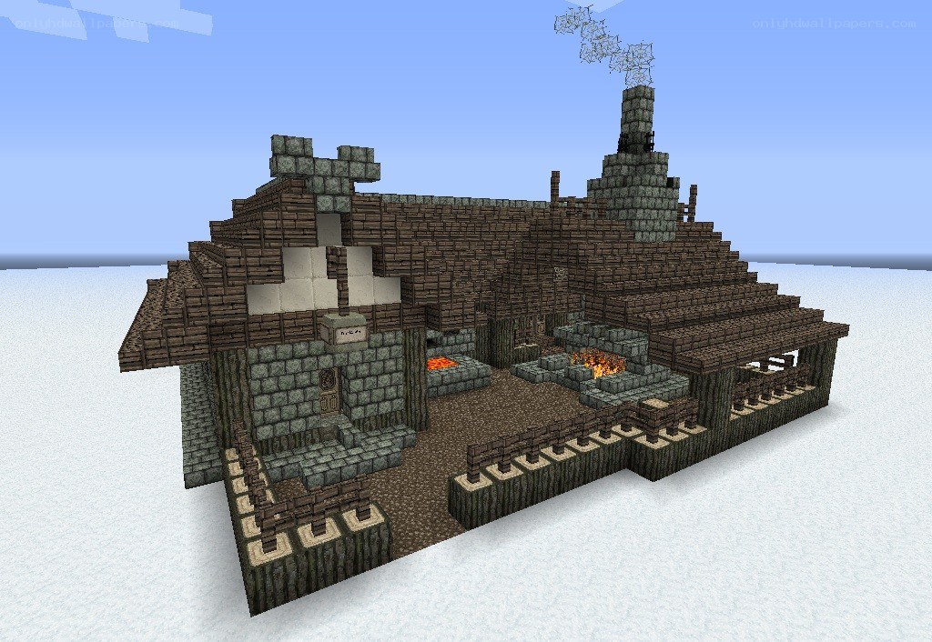 Minecraft village house