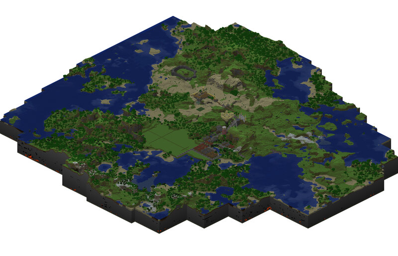 Minecraft World Map — Green
