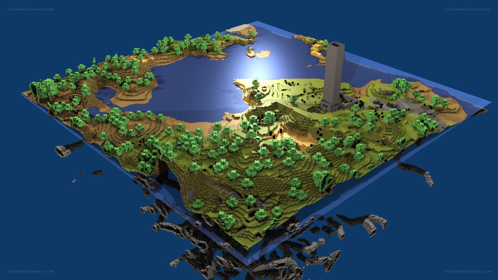 Minecraft world map
