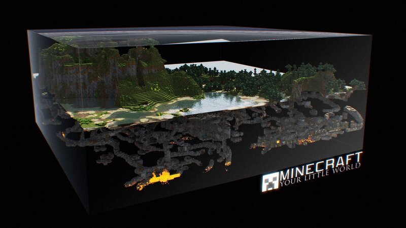 Minecraft World Slice — Black