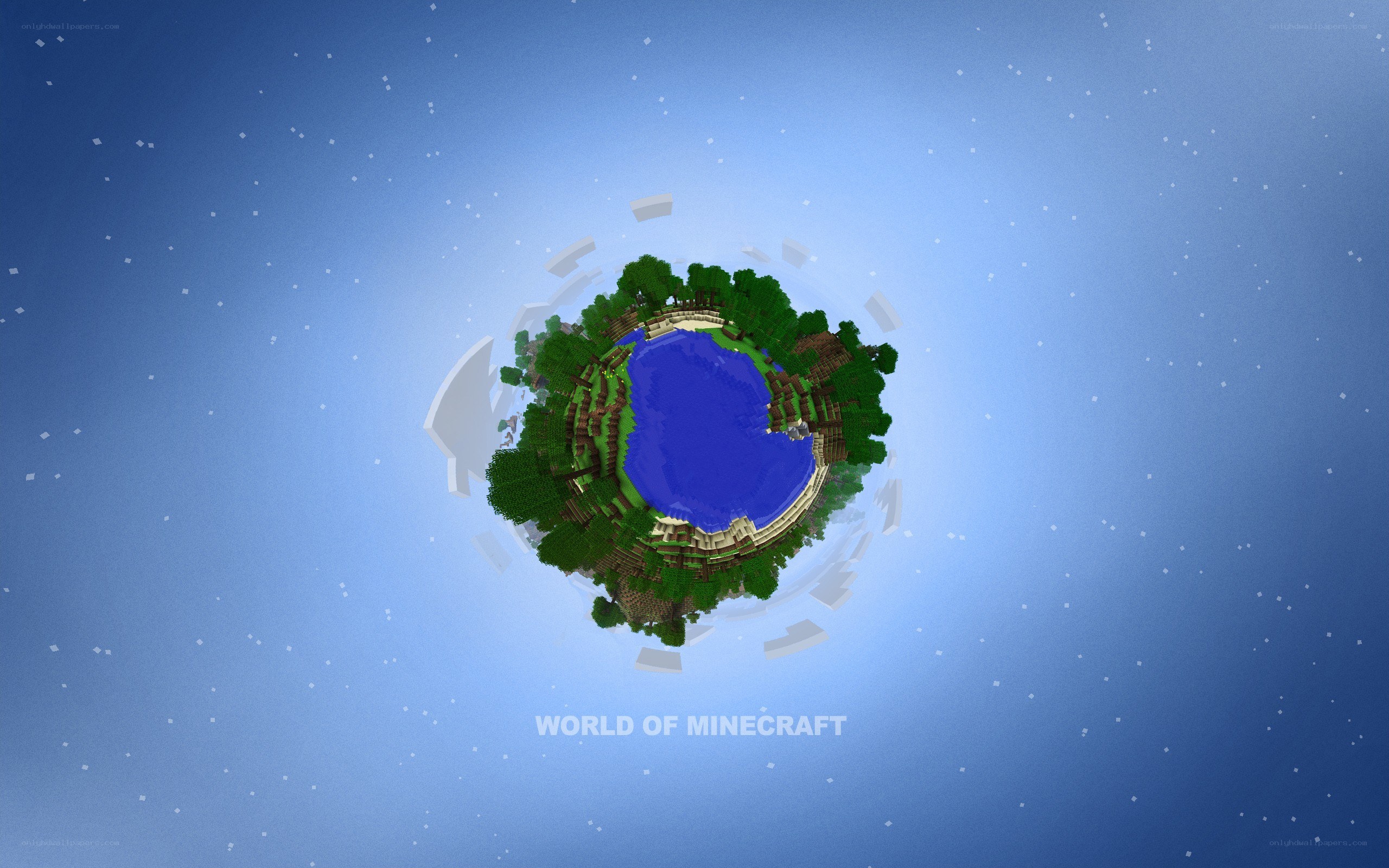 Minecraft world sphere