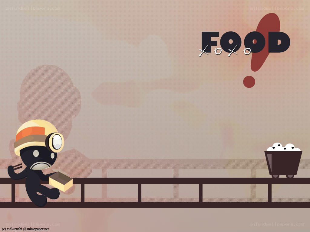 miner character with food