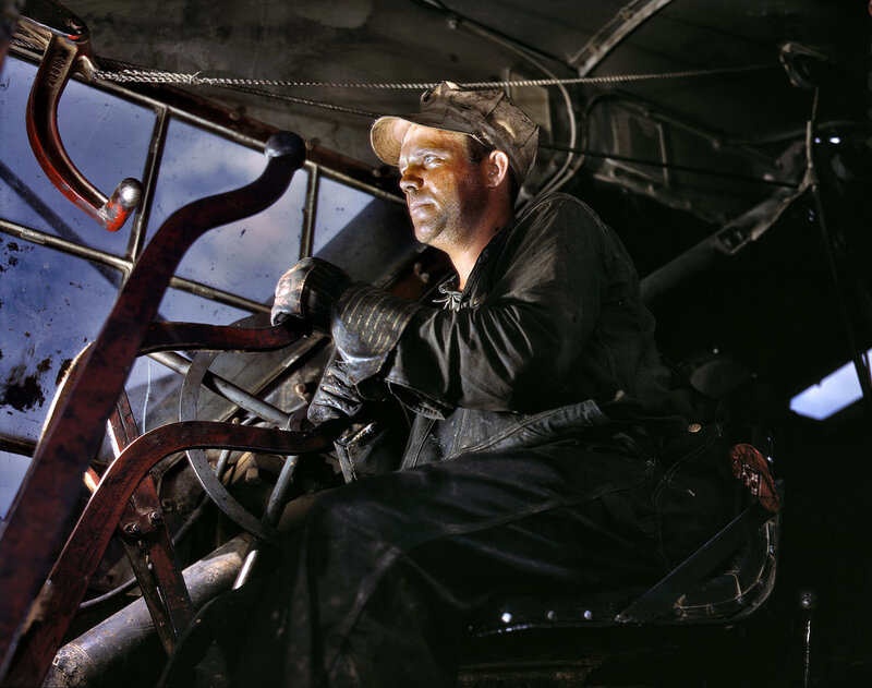 miner in a coal mine