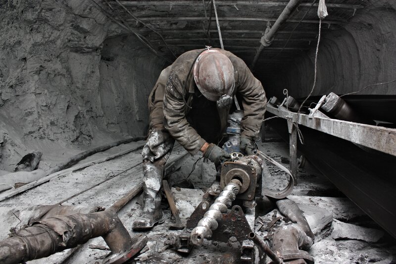 Miner Working Underground