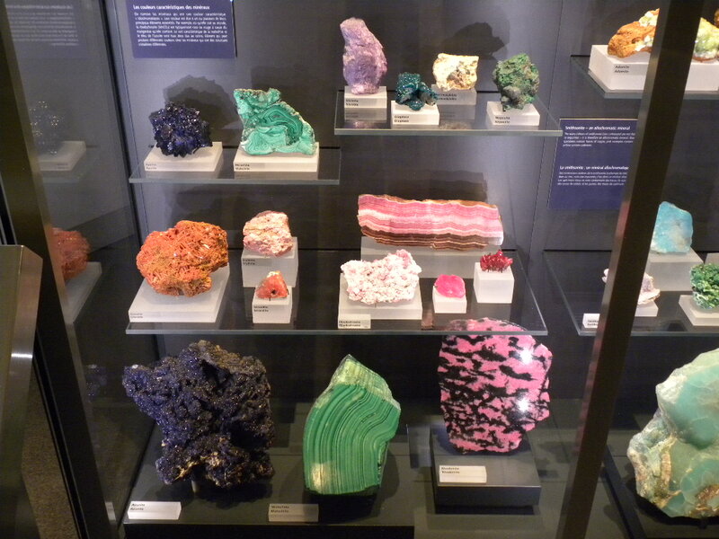 Mineral Collection in Display