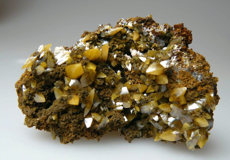 Mineral specimen with crystals