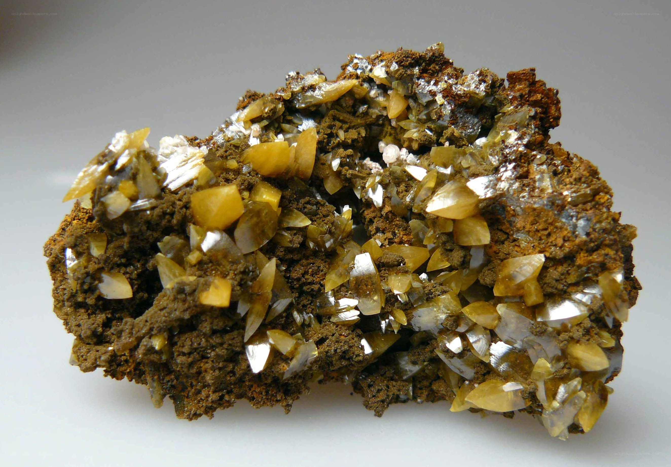 Mineral specimen with crystals