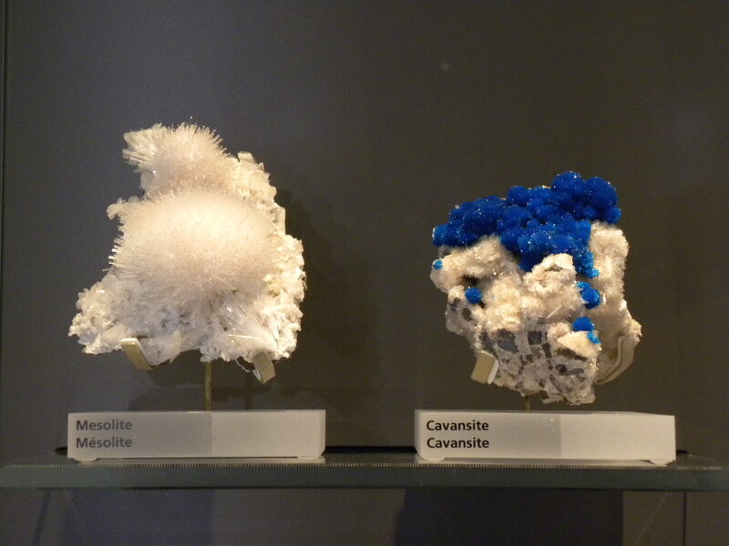 Mineral Specimens on Display — White
