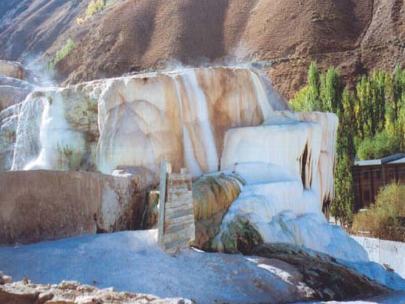Mineral Waterfall Formation