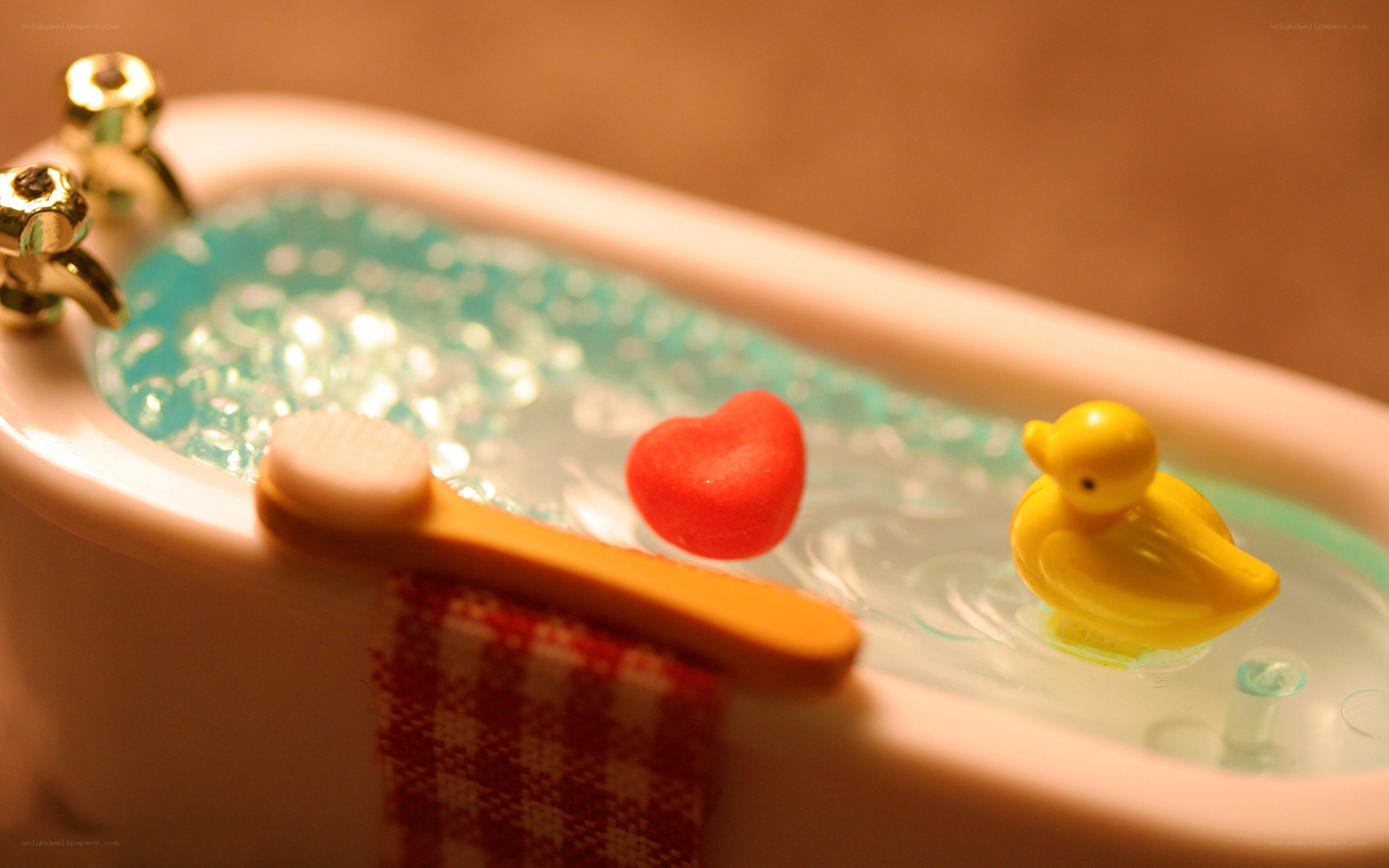 Mini bathtub with toys