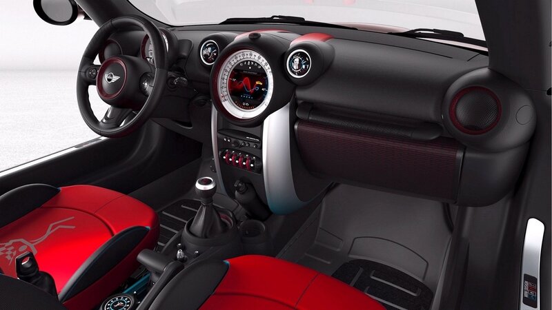Mini car interior dashboard