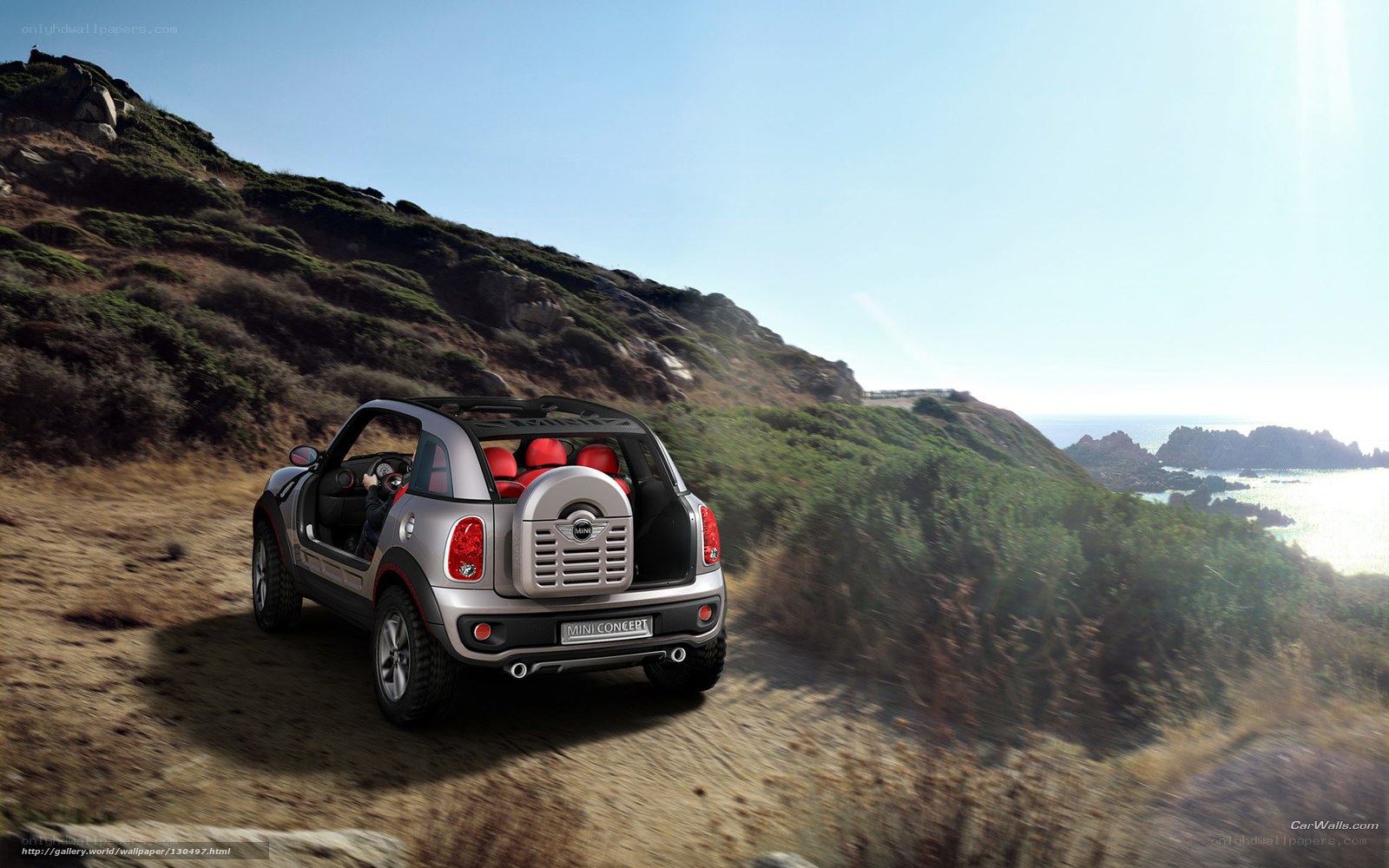 MINI Concept car on coastal road