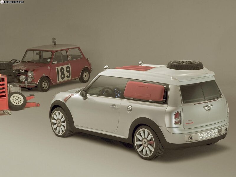 Mini concept car with vintage model