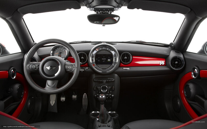 Mini Cooper interior dashboard