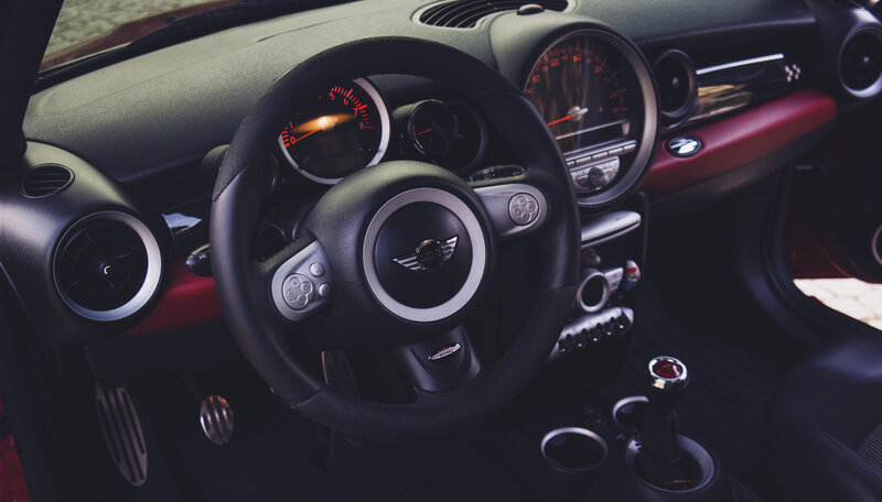 Mini Cooper interior dashboard