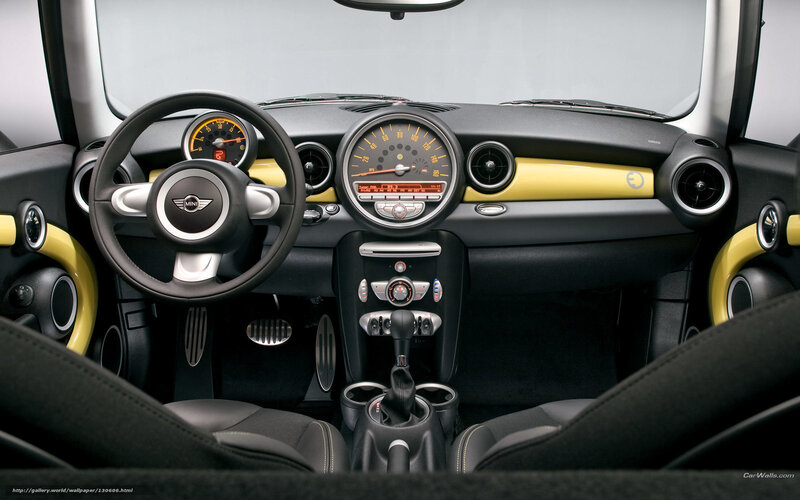 Mini Cooper interior dashboard