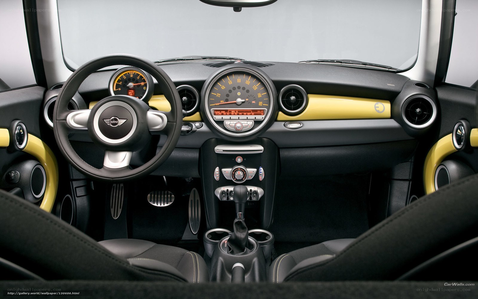 Mini Cooper interior dashboard