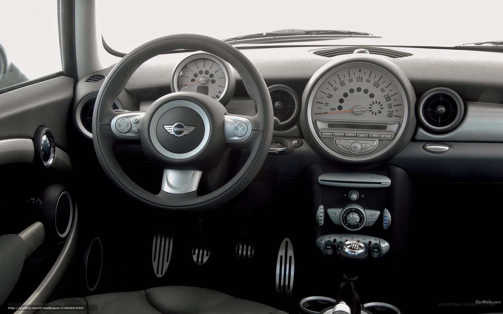 Mini Cooper interior dashboard