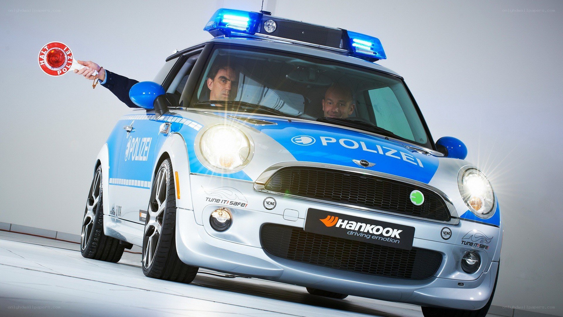 Mini Cooper police car